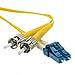 CableWholesale LCST-01203 Fiber Optic Cable LC ST Singlemode Duplex 9-125 3 meter (10 foot)