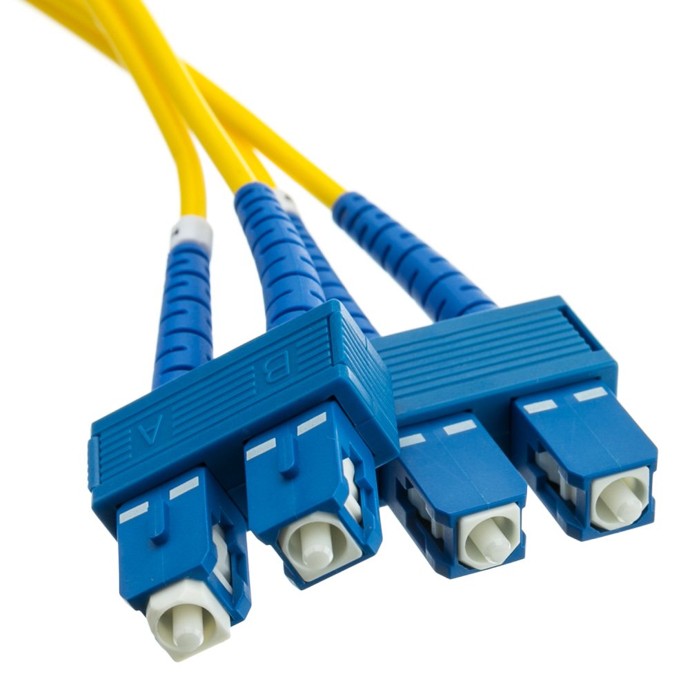 CableWholesale SCSC-01203 Fiber Optic Cable  SC  SC  Singlemode  Duplex  9-125  3 meter (10 foot)