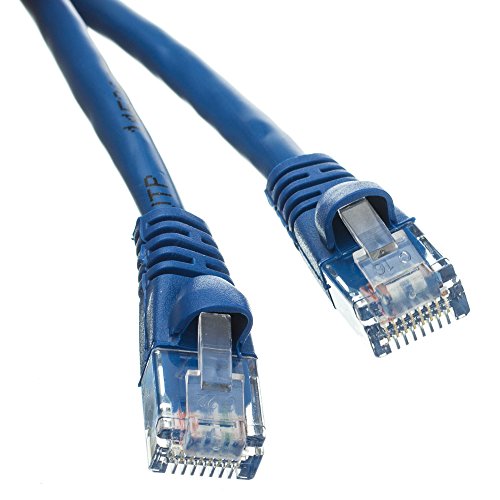 CableWholesale 10X6-06135 Cat5e Blue Ethernet Patch Cable  Snagless Molded Boot  35 foot