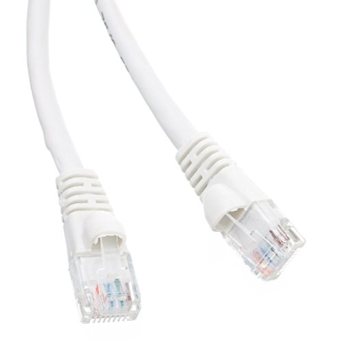 CableWholesale 10X6-09135 Cat5e White Ethernet Patch Cable  Snagless Molded Boot  35 foot