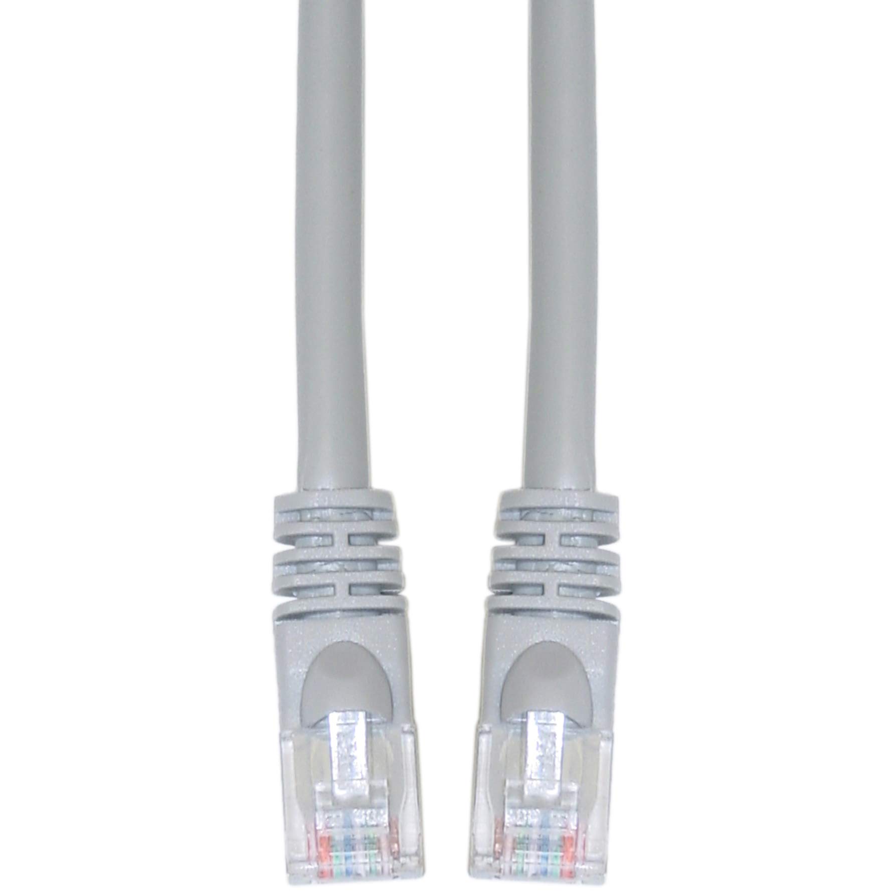 CableWholesale 10X6-33110 Cat5e Gray Ethernet Crossover Cable  Snagless Molded Boot  10 foot