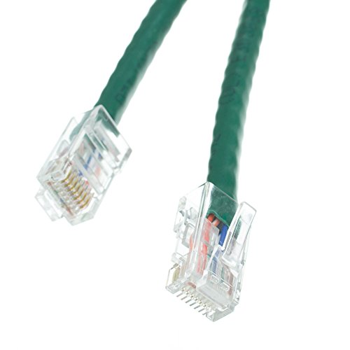 CableWholesale 10X8-15105 Cat6 Green Ethernet Patch Cable- Bootless- 5 foot