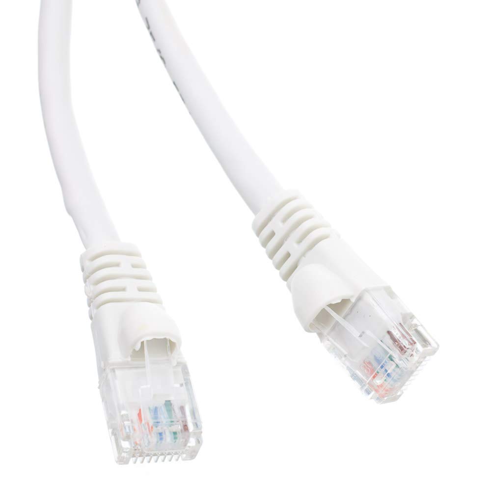 CableWholesale 10X8-09150 Cat6 White Ethernet Patch Cable Snagless Molded Boot 50 foot