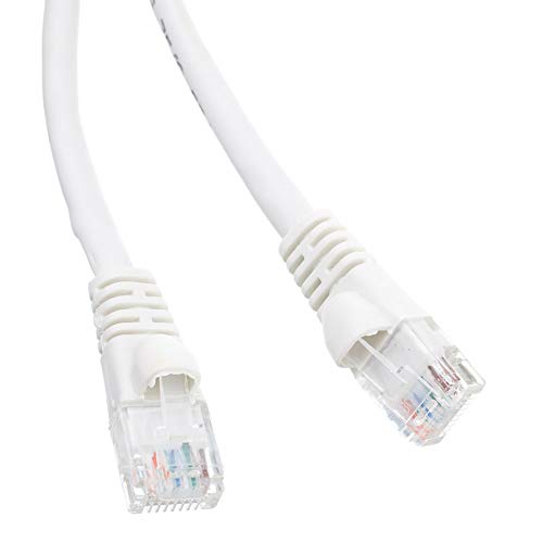 CableWholesale 10X8-09175 Cat6 White Ethernet Patch Cable  Snagless Molded Boot  75 foot