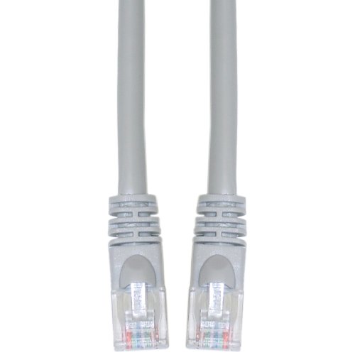 CableWholesale 10X8-33107 Cat6 Gray Ethernet Crossover Cable Snagless Molded Boot 7 foot