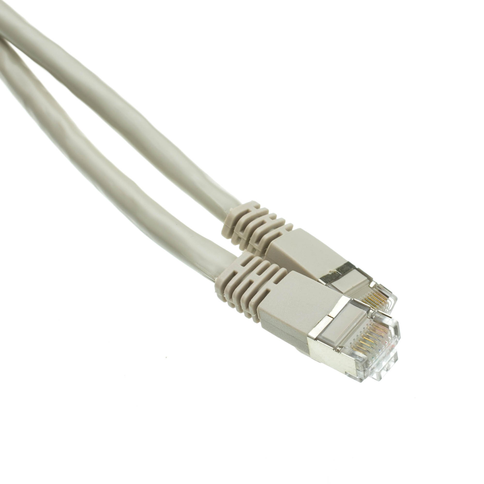 CableWholesale 13X6-52175 Shielded Cat6a Gray Ethernet Patch Cable Snagless Molded Boot 500 MHz 75 foot