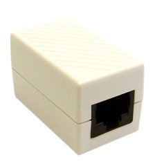 Picture of CableWholesale 30X8-02400WH Cat 6 Coupler  White  RJ45 Female  Unshielded