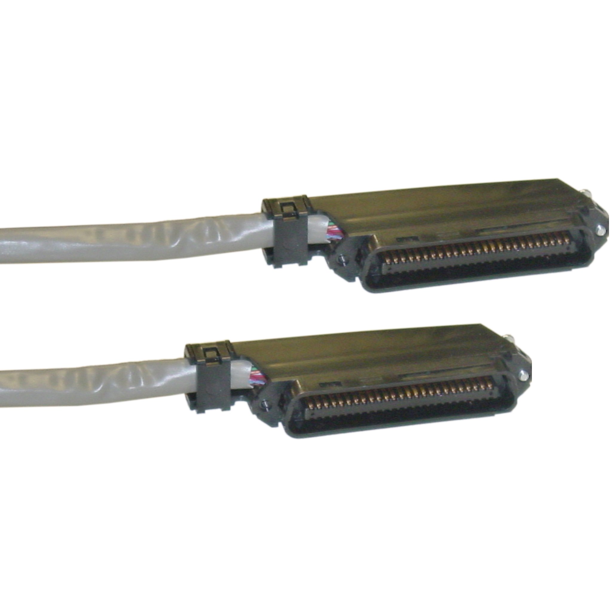 CableWholesale 11X3-251HD Cat 3 Telco Trunk Cable Centronics 50 (CN50) Male 25 Twisted Pairs 90 degree orientation 100 foot