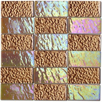 Precious Stones Glass Mosaic Tile - Amber