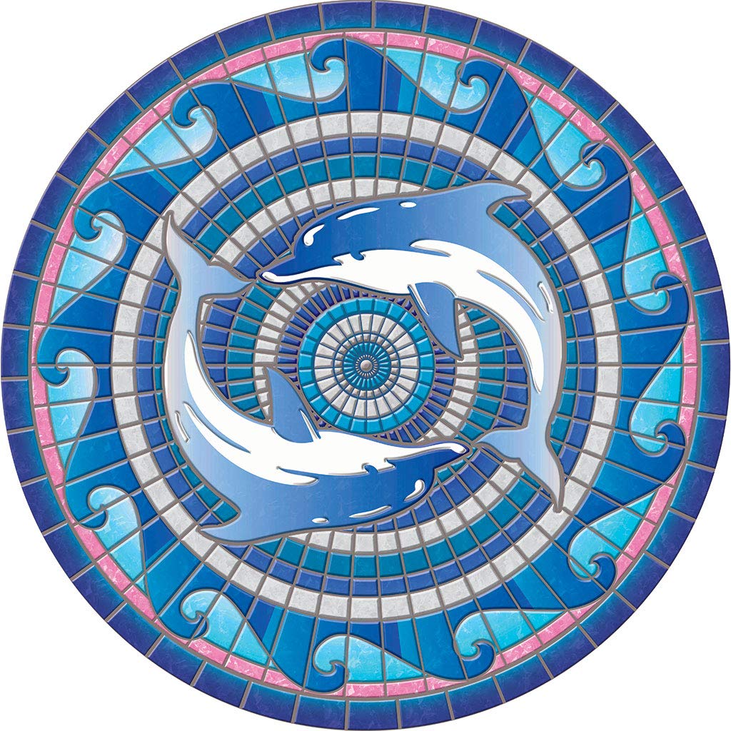 Swimming Dolphins Poolsaic 59 inches 67B00-00049