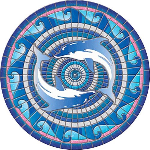 Swimming Dolphins Poolsaic  29 inches