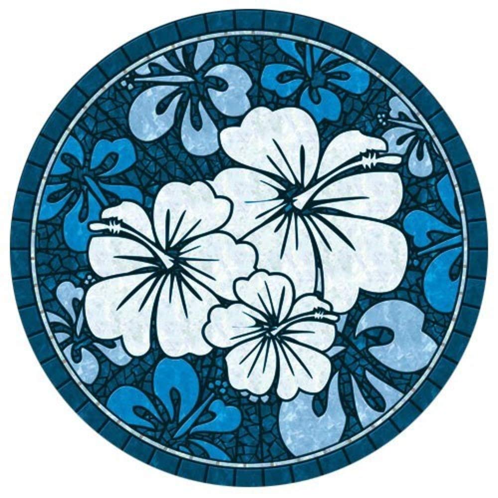 Hawaiian Hibiscus Poolsaic -blue- 59 inches