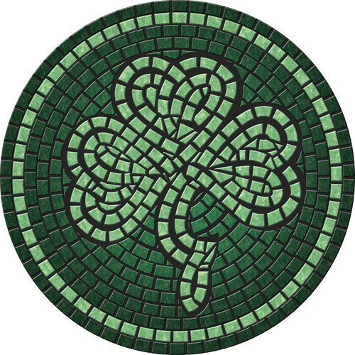 Celtic Shamrock Poolsaic 29 inches