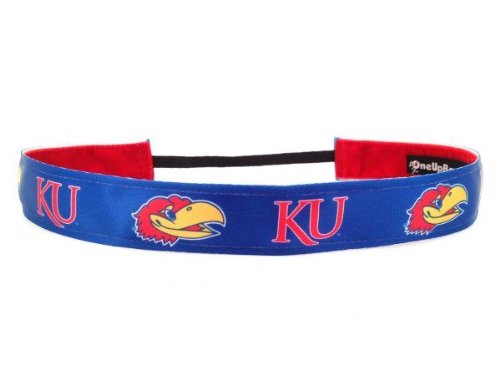 NCAA Kansas U Team Colors Headband - Pack of 2