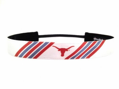 1582 NCAA Texas Stripes Headband - Pack of 2
