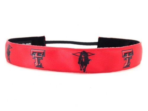 1554 NCAA Texas Tech Team Colors Headband - Pack of 2