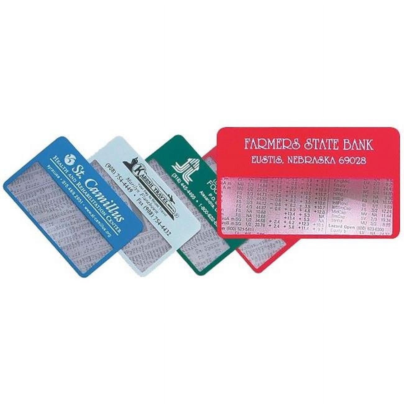 Waldor 515Assorted Credit Card Size Magnifier - Pack of 50