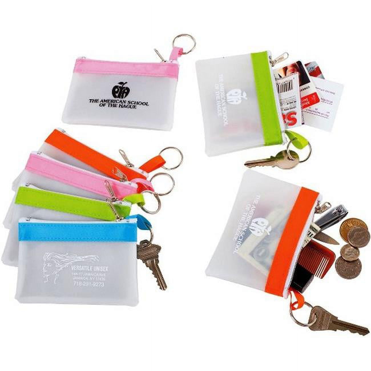 Waldor 794Assorted Tropical Pearl Zip Purse - Pack of 50