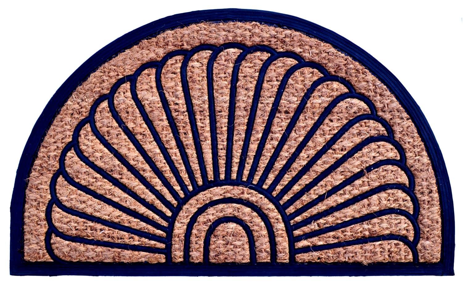 Half Round Fan Door Welcome Mat