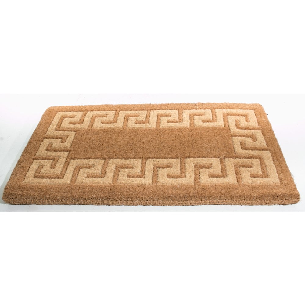 1.5''H x 39''W x 24''D Greek Key Coir Doormat