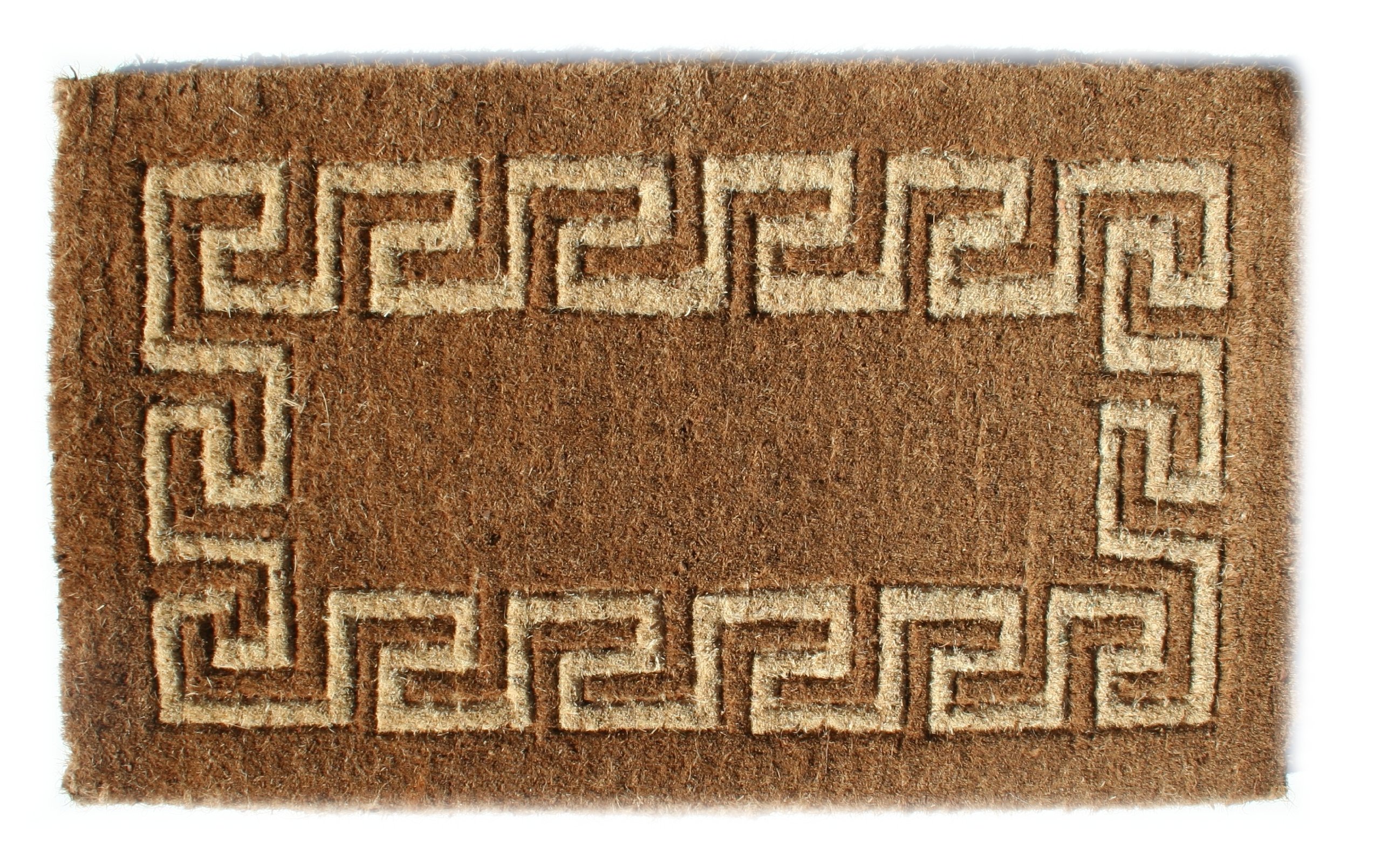 1.5''H x 36''W x 60''D Greek Key Coir Doormat