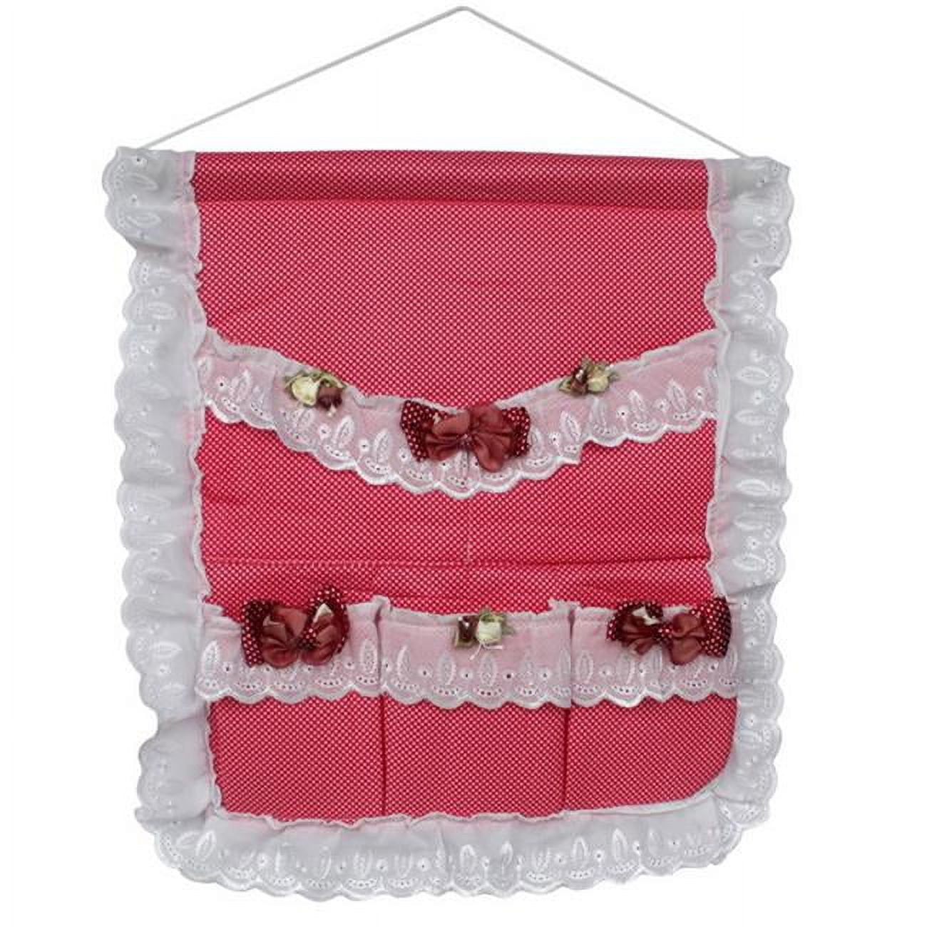 Polka Dot and Bud Silk Red/Wall Hanging/ Hanging Baskets / Wall Baskets / Baskets