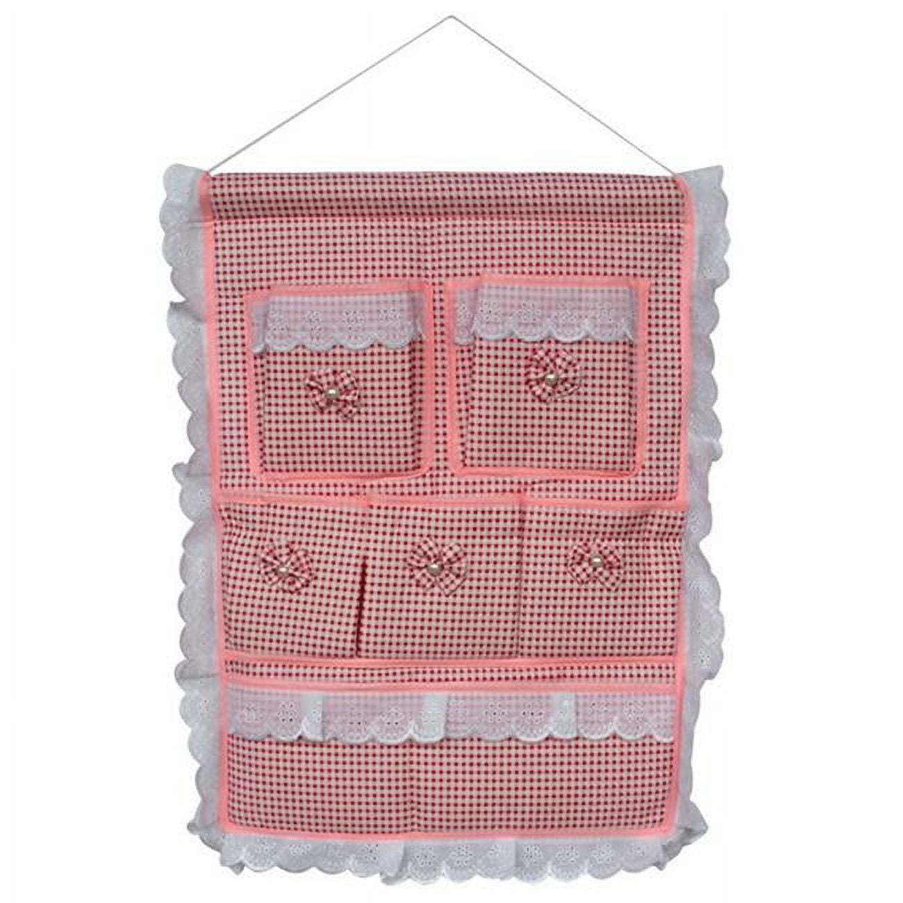 Plaid and Allover Pink/Wall Hanging/ Wall Baskets / Hanging Baskets/Wall Organizers