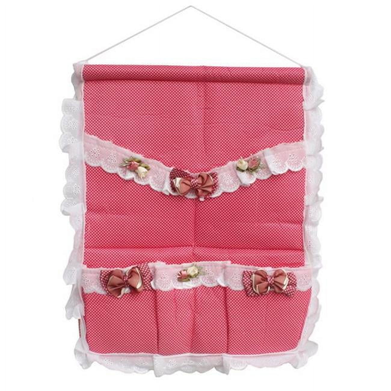Polka Dot and Bud Silk Red/Wall Hanging/ Wall Organizers / Wall Pocket / Baskets