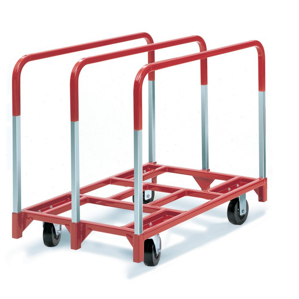 Panel Mover - 6'' Phenolic Casters 2 Fixed and 2 Swivel 3 Standard Uprights