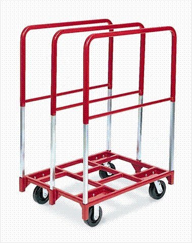 Panel Mover - 5'' Phenolic Casters 2 Fixed and 2 Swivel 3 Extra Tall Uprights