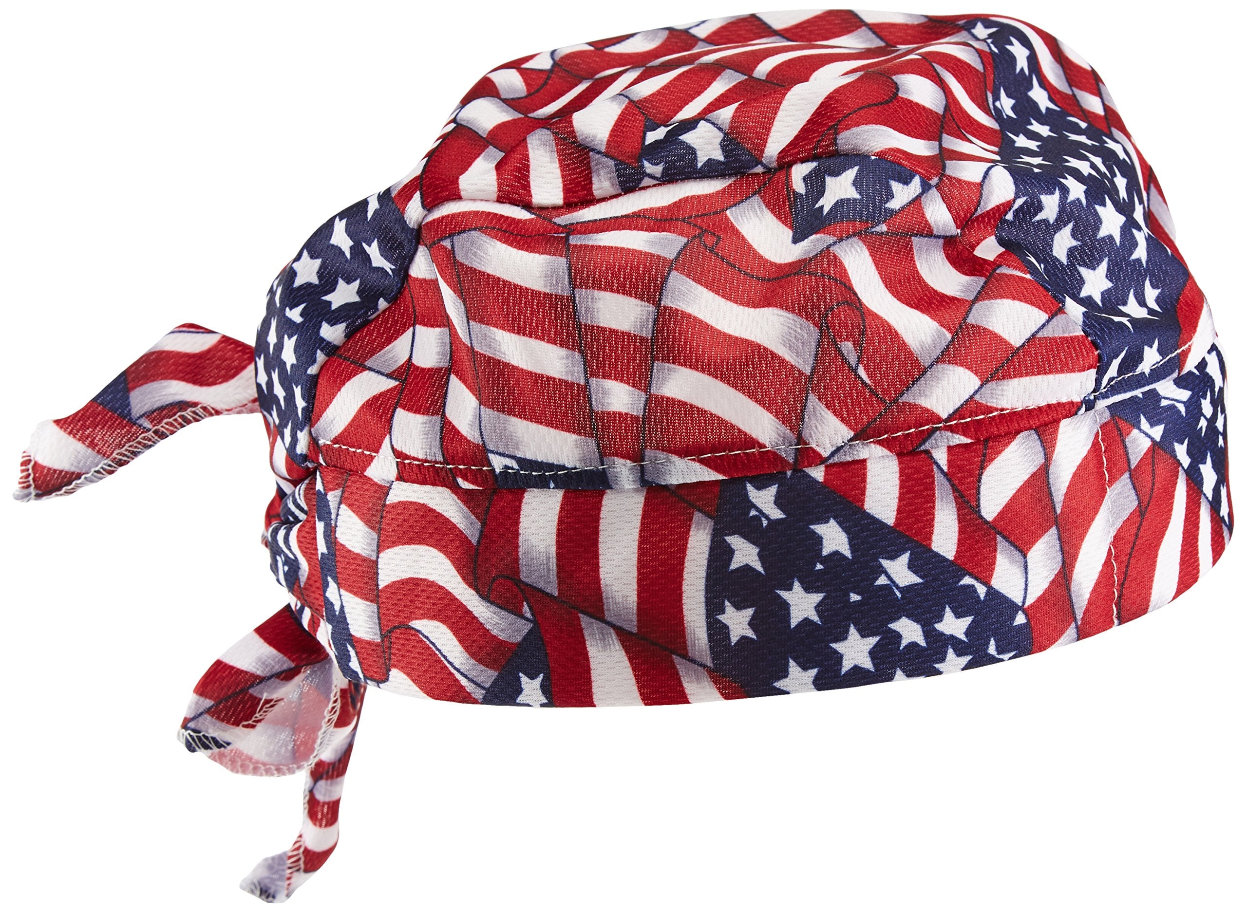 HyperKewl Evaporative Cooling Skull Cap - USA Flag cap