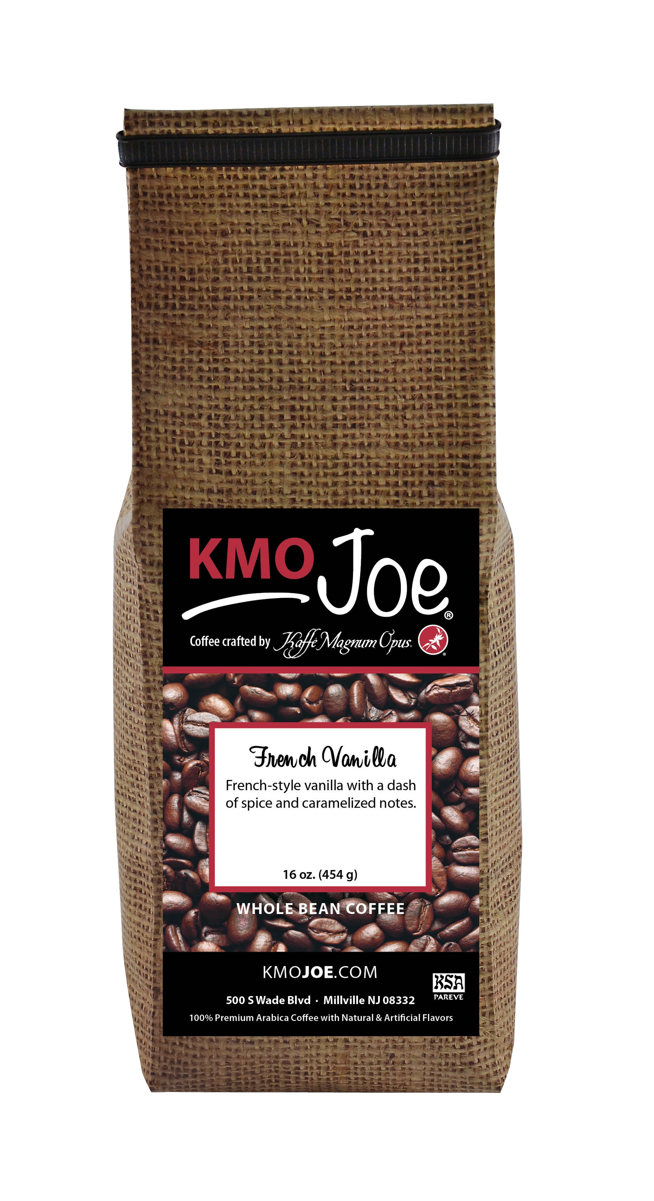 Picture of Kaffe Magnum Opus 667398001196 French Vanilla Flavored Coffee - WholeBean