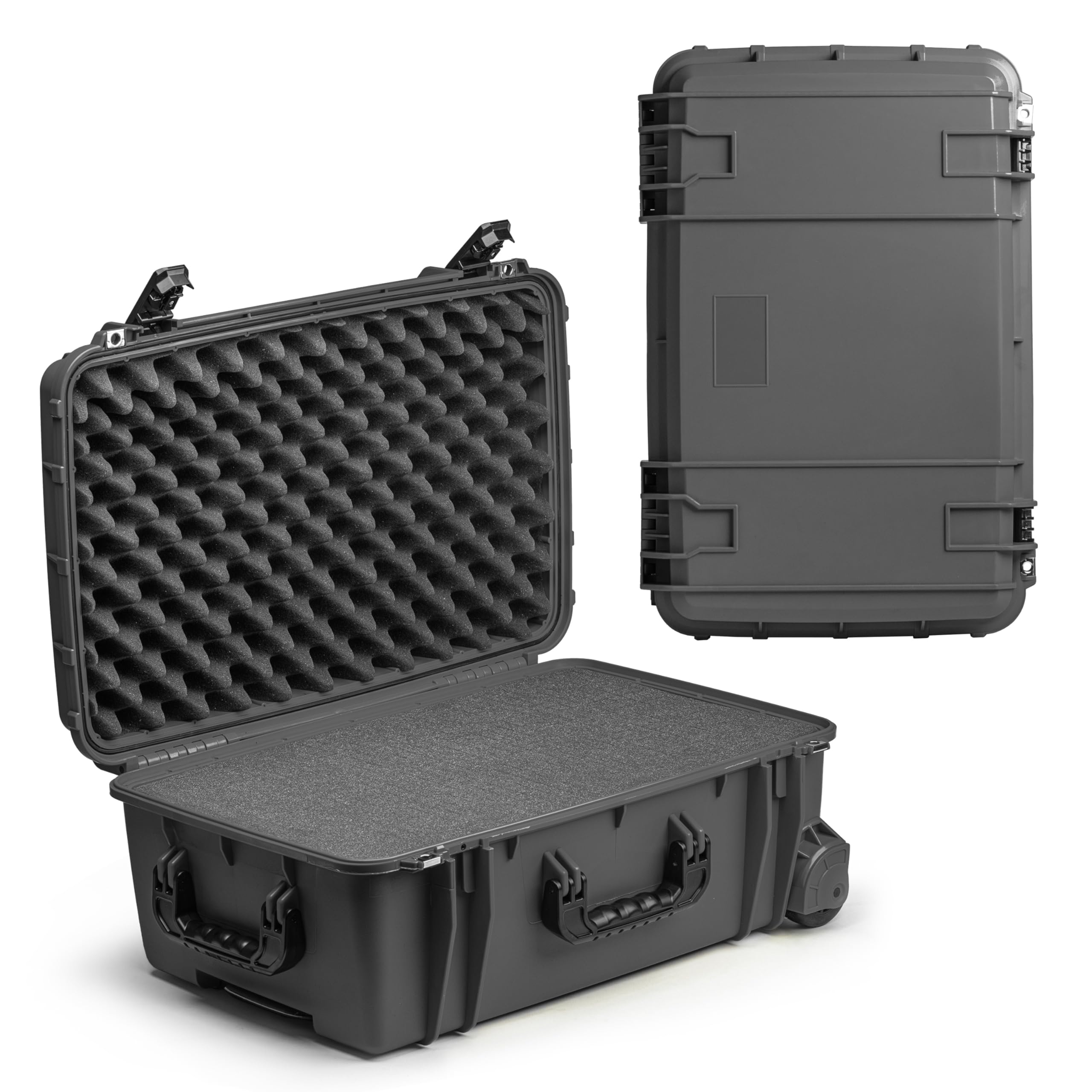 920 Wheeled Case with Foam- Gunmetal Gray