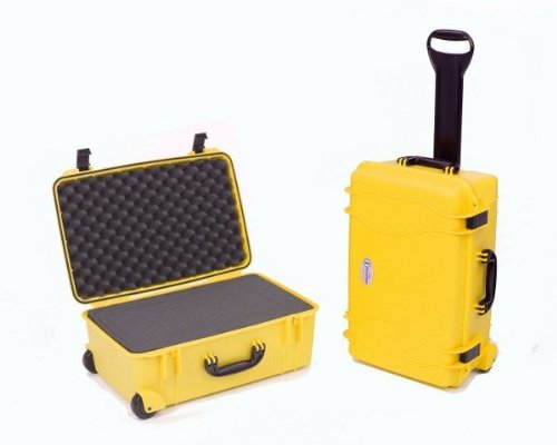 920 Wheeled Case with Foam- Yellow