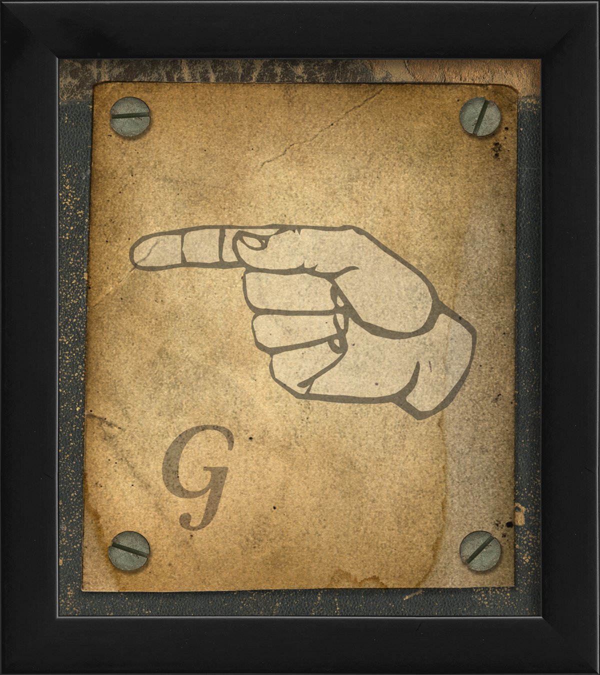 Artwork Factory 17777 EB Sign Language G Framed Print