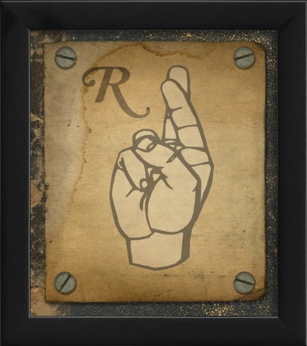 Artwork Factory 17788 EB Sign Language R Framed Print