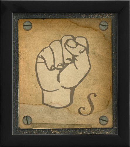 Artwork Factory 17789 EB Sign Language S Framed Print