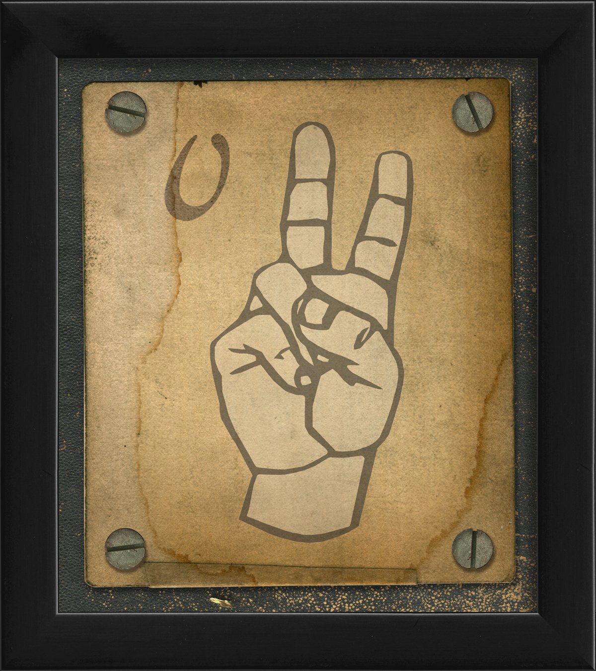 Artwork Factory 17792 EB Sign Language V Framed Print