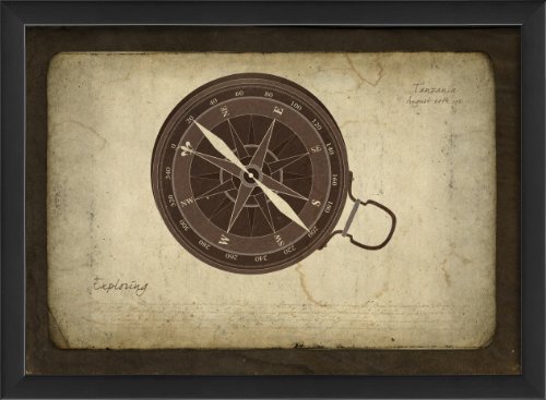 Artwork Factory 18504 EB Compass Framed Print