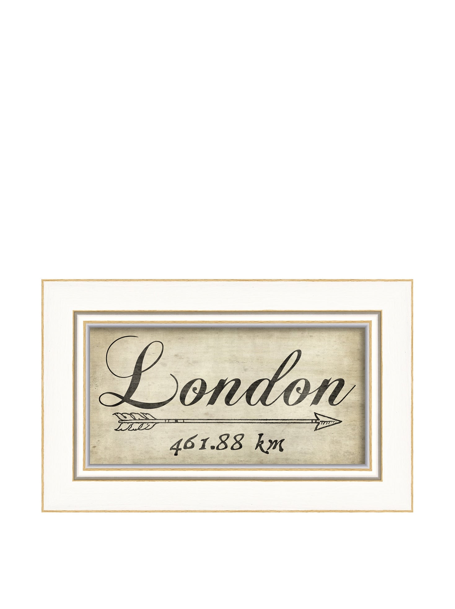 Artwork Factory  London 461km Framed Print