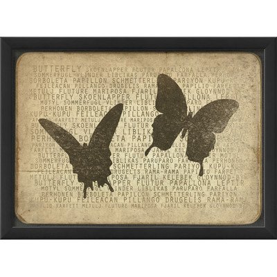 Artwork Factory 17769 EB Butterfly Silhouette Wall Art