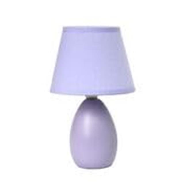 Simple Designs Mini Egg Oval Ceramic Table Lamp