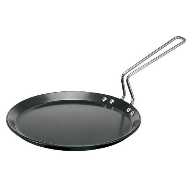 Hawkins L55 Futura Hard Anodised Flat Tava Griddle 10 in. - 4.88mm with Steel...