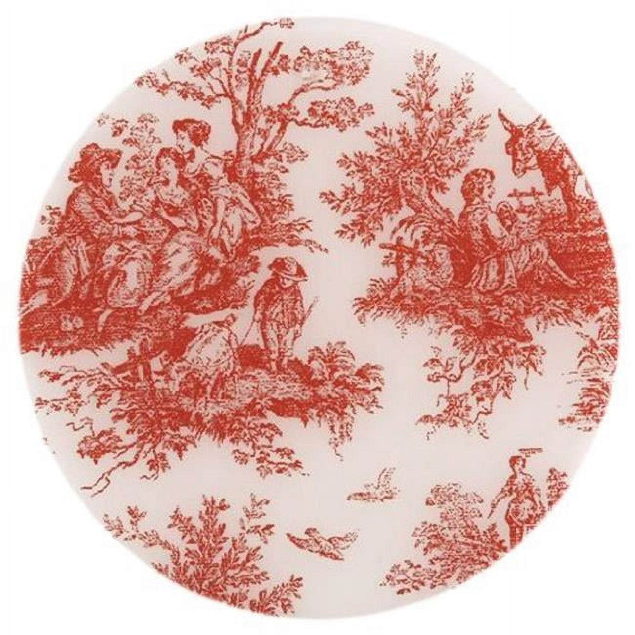 Picture of Andreas TRC-154 Toile Red Casserole Silicone Trivet - Pack of 3 trivets