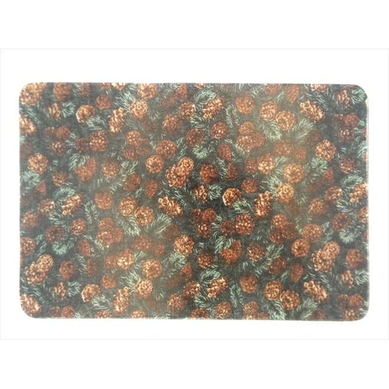 Picture of Andreas TRC-912 Pinecones Rectangular Casserole Silicone Trivet - Pack of 3