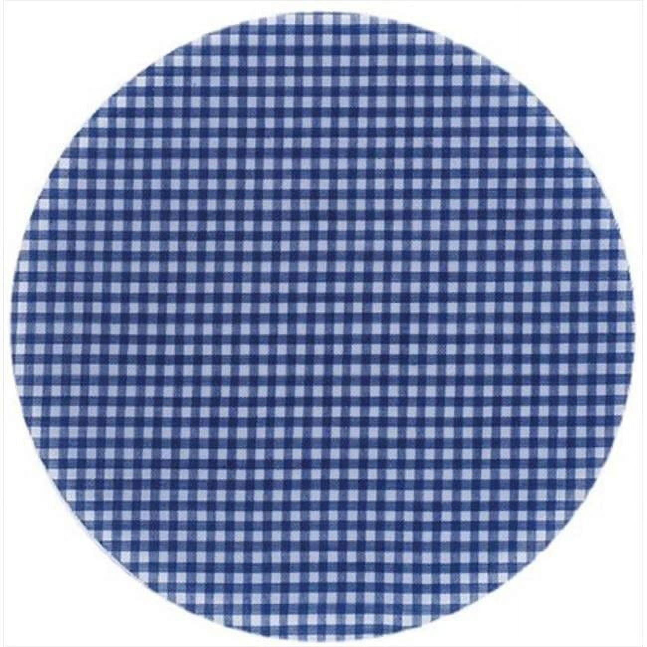 Picture of Andreas TRT-106 10 in. Blue Ginham Round Silicone Trivet - Pack of 3