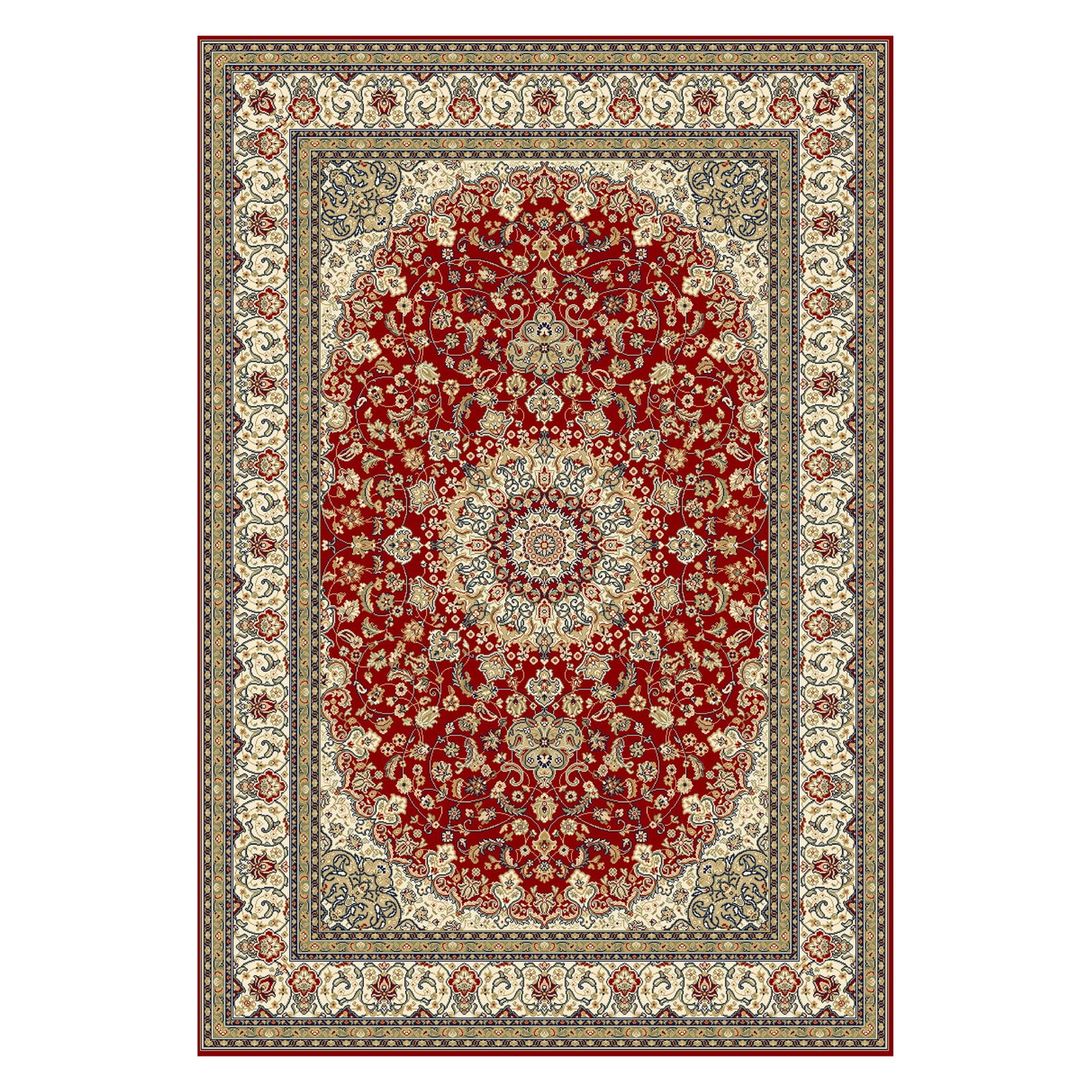 Ancient Garden Rug - Red/Ivory - 2 ft. x 3 ft. 11 in.