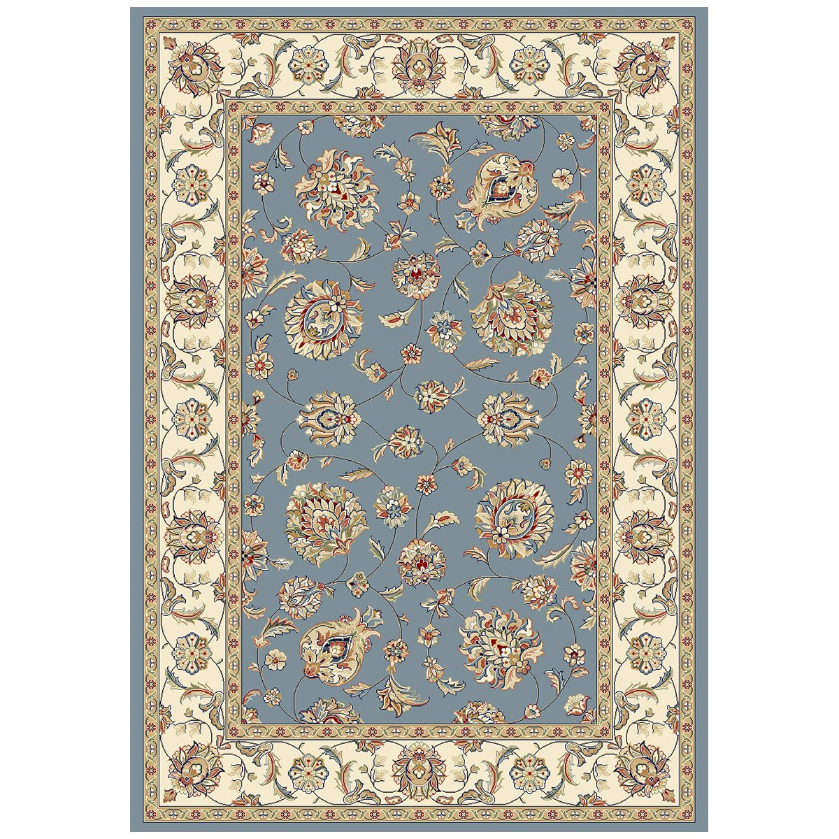 Ancient Garden Rug - Light Blue/Ivory - 2 ft. x 3 ft. 11 in. - Luxurious Design
