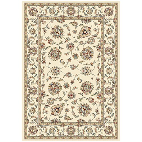 Ancient Garden Area Rug - Ivory - 6 ft. 7 in. x 9 ft. 6 in. - Luxurious Design