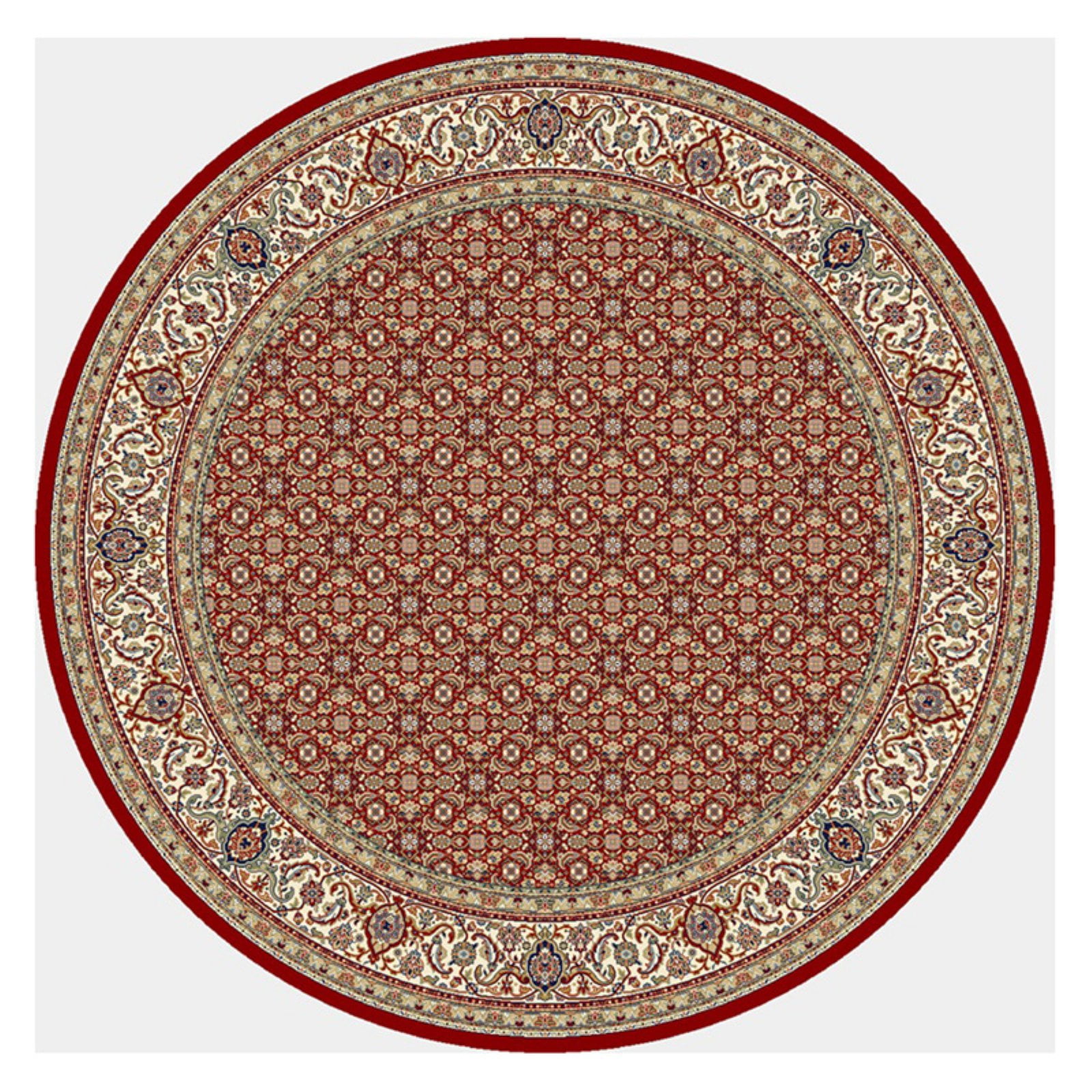 AN912570111414 Ancient Garden 7 ft. 10 in. x 11 ft. 2 in. 57011-1414 Rug - Red/Ivory